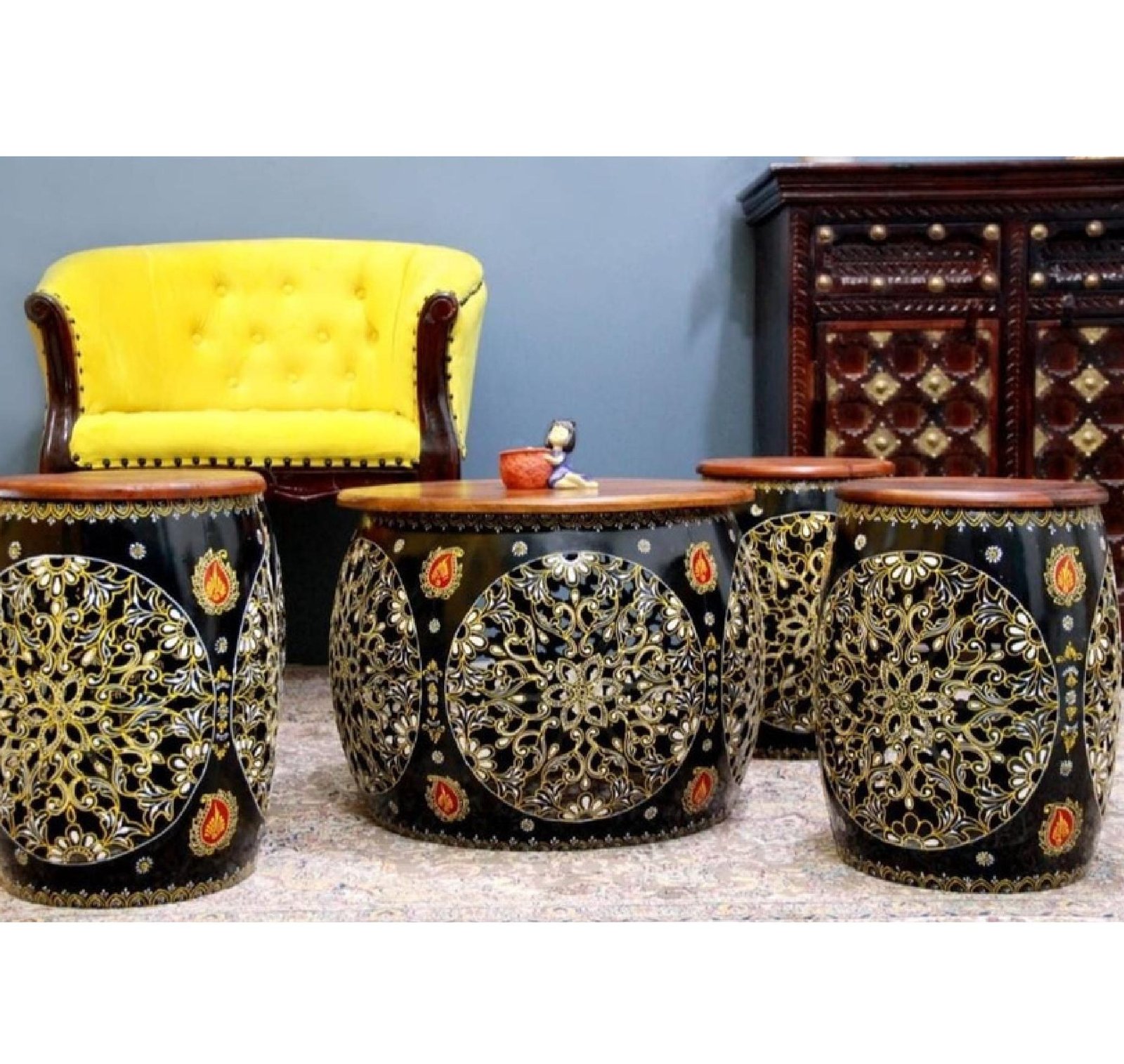 Black mudda set of 5