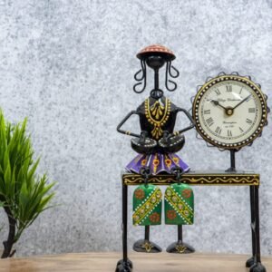 Doll with clock black