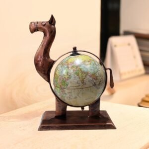 Antique camel globe small