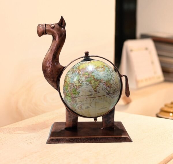 Antique camel globe small