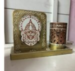 Durga face pen stand