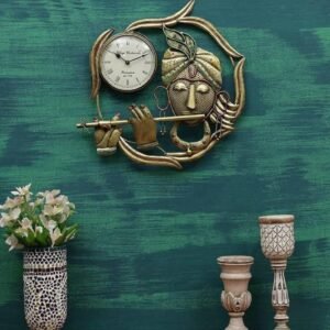 Antique krishna wall clock