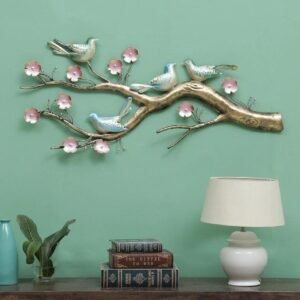 Bird on branch wall art