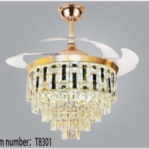 Modern Crystal Chandelier Fan
