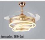 Chandelier Fan with Hidden Blades