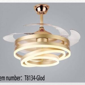 Chandelier Fan with Hidden Blades