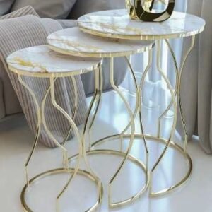 Pearl white composite marble top