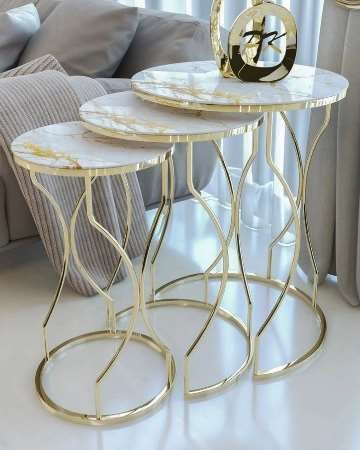 Pearl white composite marble top