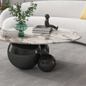 White composite marble top